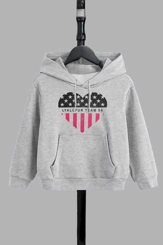 Lyallpur Kid's Lyallpur Team 94 Printed Pullover Hoodie