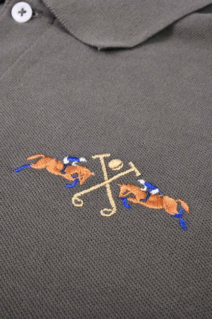 Polo Republica Men's Double Pony & Polo 3 Embroidered Short Sleeve Polo Shirt Men's Polo Shirt Polo Republica 