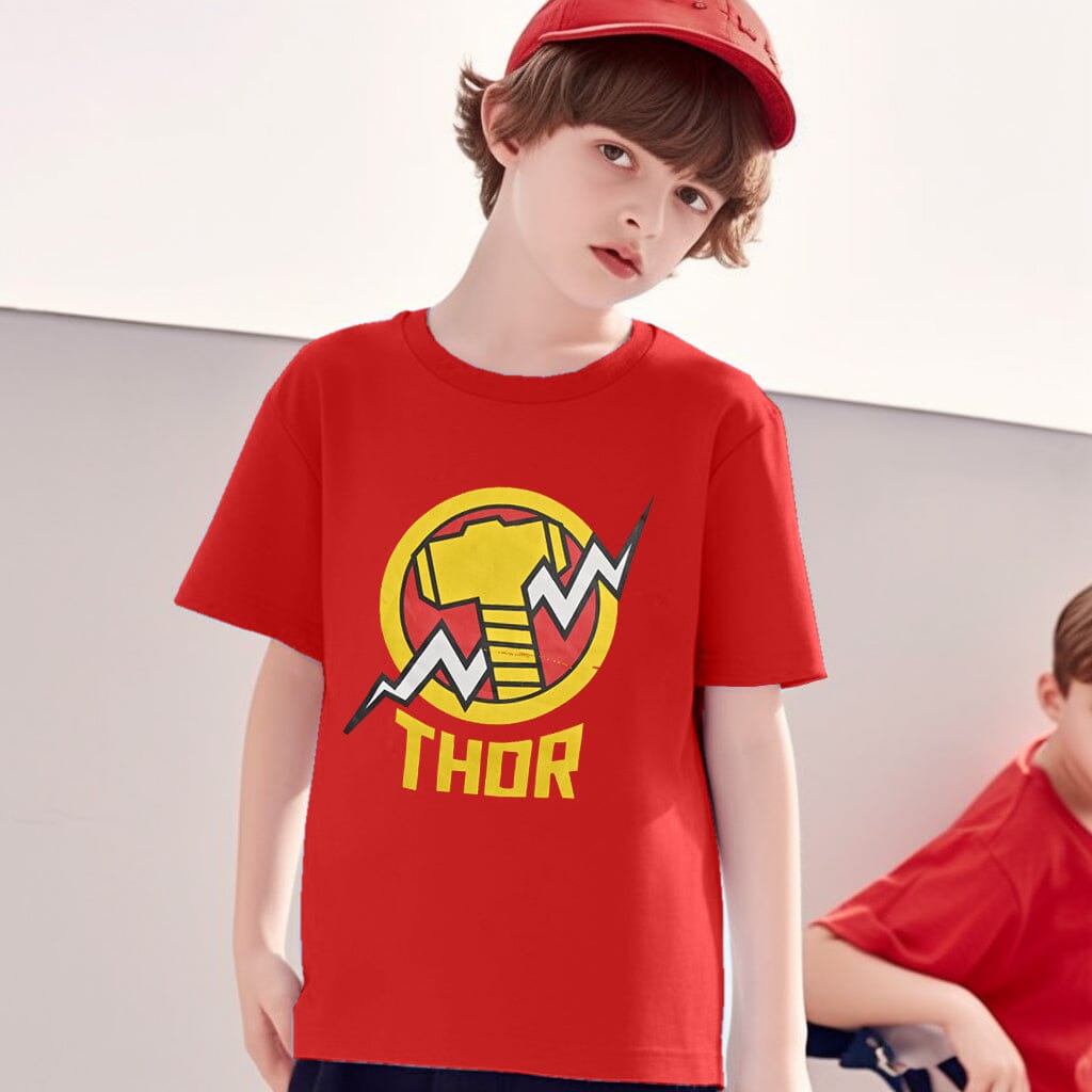 Polo Republica Boy's Thor Printed Tee Shirt Boy's Tee Shirt Polo Republica Red 3-4 Years 
