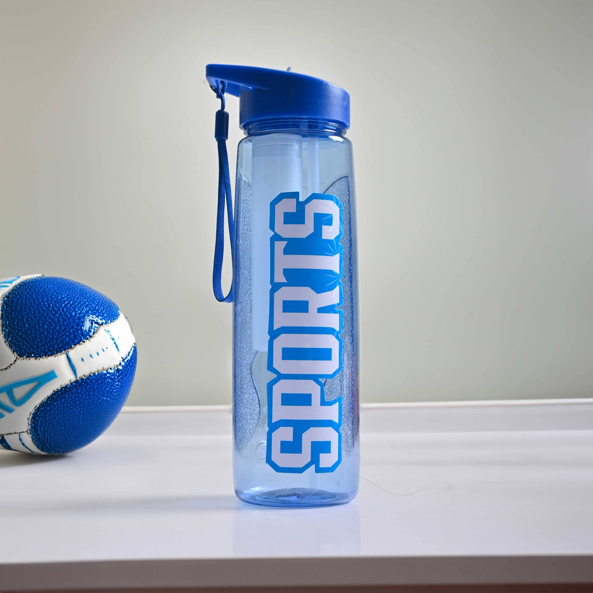 Sports Hot & Cold Plastic Water Bottle Crockery SRL Blue 