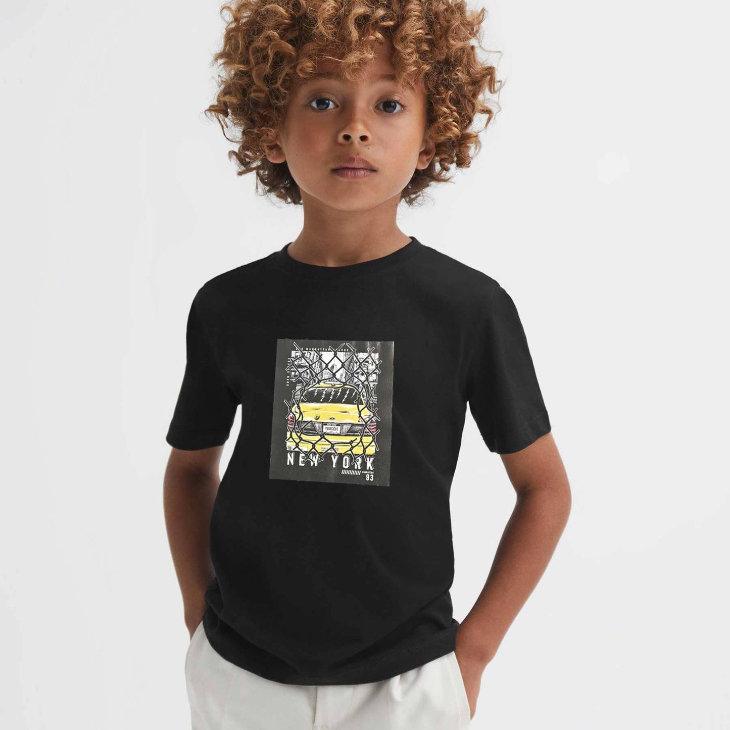 Polo Republica Boy's New York Taxi Printed Tee Shirt Boy's Tee Shirt Polo Republica Black 1-2 Years 