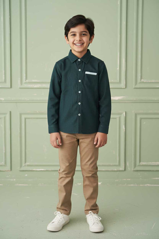 Styles Republic Boy's Basic Casual Shirt