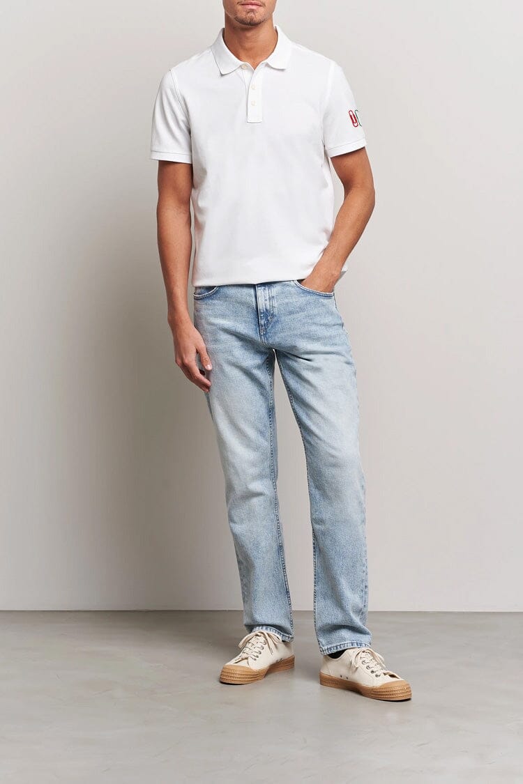 Polo Republica Men's Paper Clips Embroidered Polo Shirt