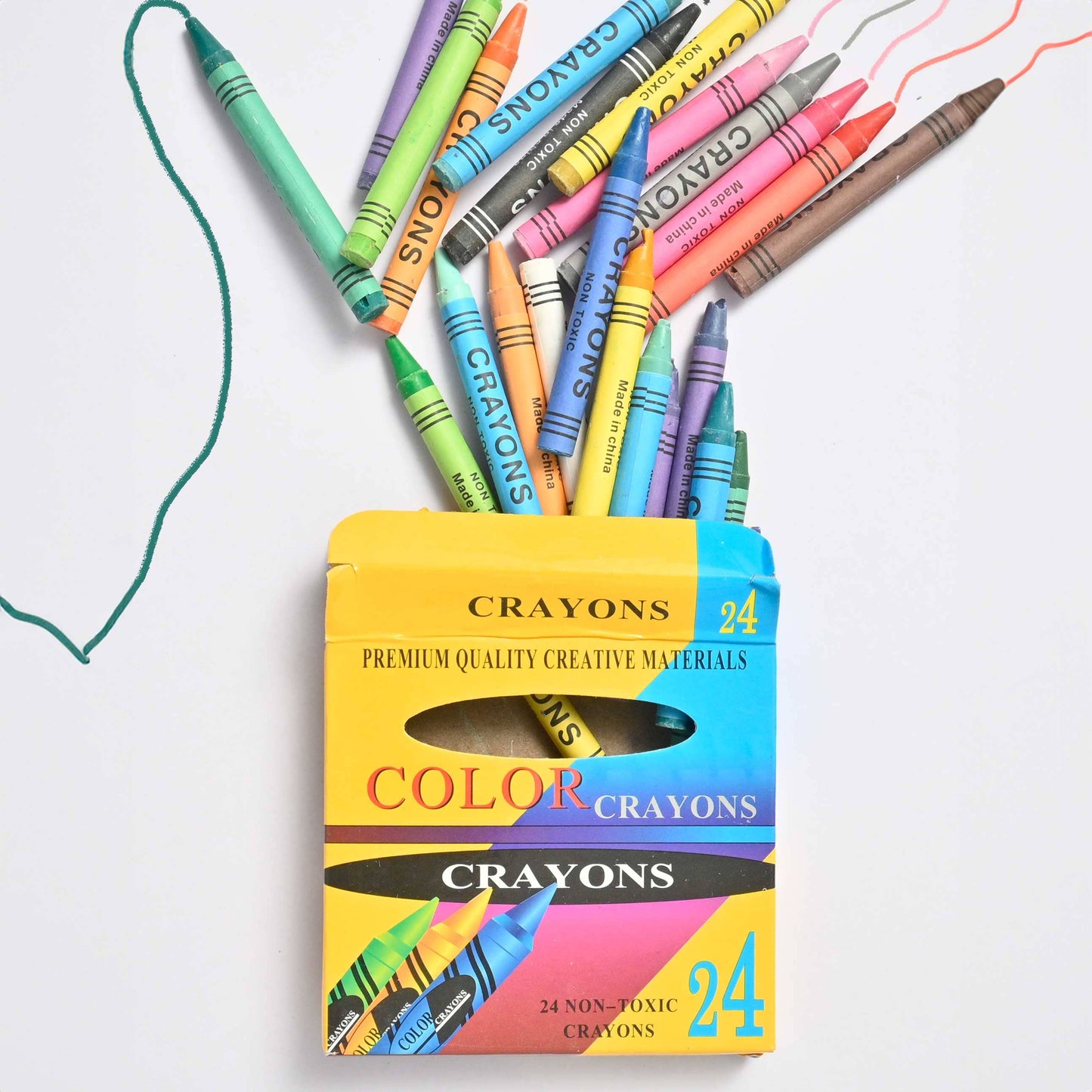 Kid's Premium Colors Crayons - Pack Of 24 Stationary & General Accessories RAM 