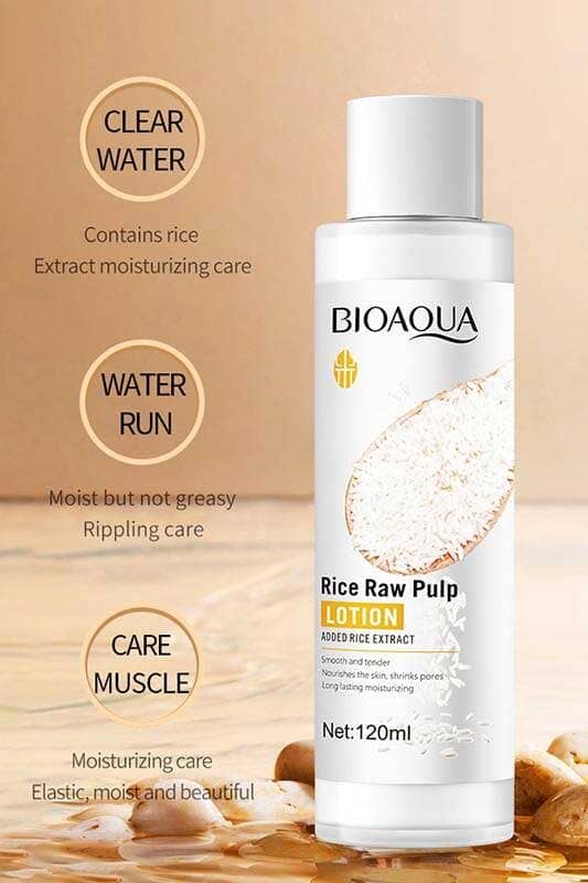 Bioaqua Rice Raw Pulp Lotion - 120ml