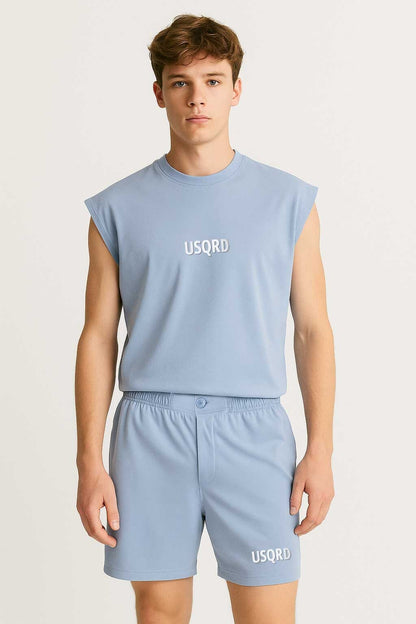 USQUARED Men's Four-Way Stretch Activewear Twin Set