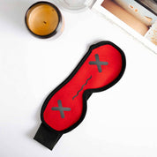 Polo Republica 'Sustainable Comfort' Eye Mask for Sleeping Eyewear Polo Republica Red Sleeping Emoji 