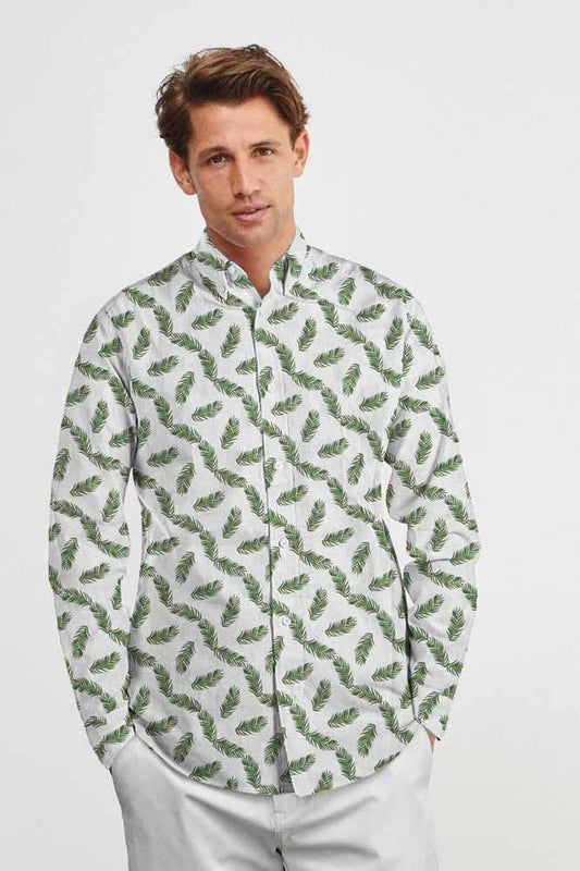 Nexoluce Men's Vladimir Tailor Fit Casual Shirt