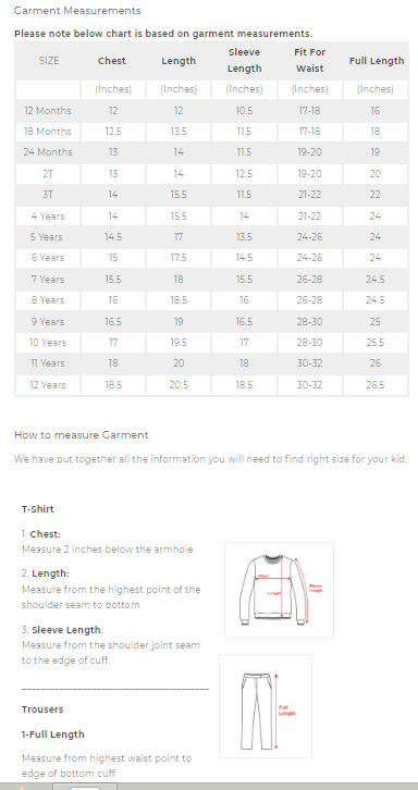 Reebok tracksuit top size chart