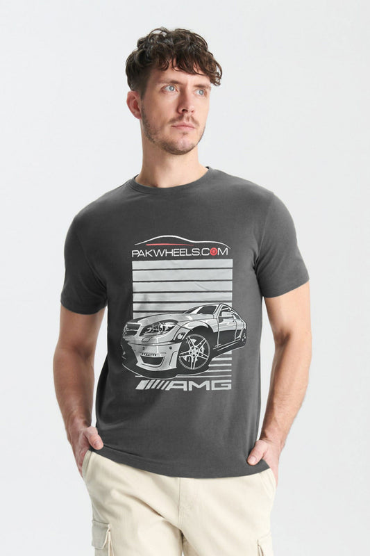 Polo Republica Men's AMG Car Printed Short Sleeve Tee Shirt Men's Tee Shirt Polo Republica 