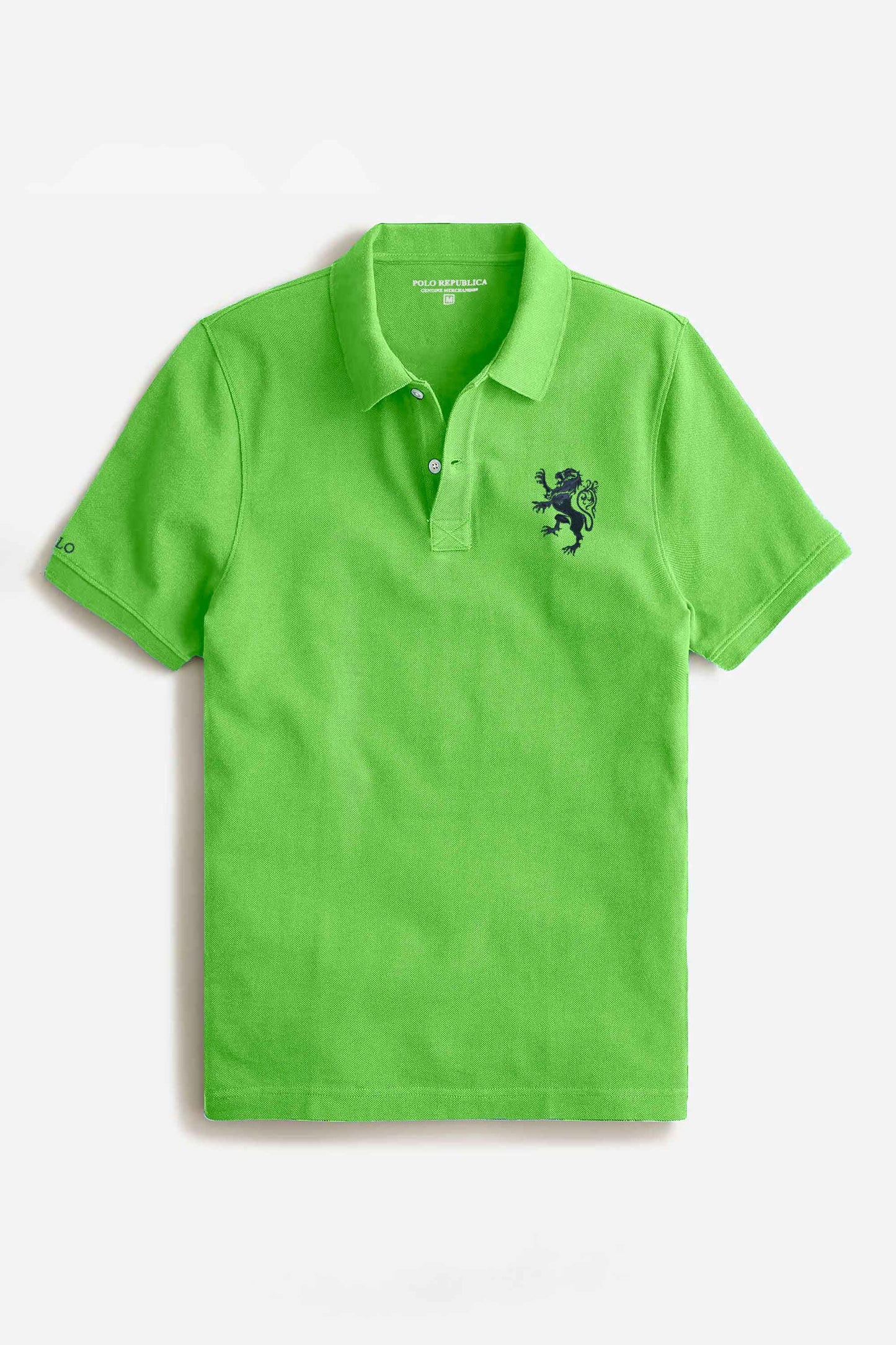 Polo Republica Men's Regal Lion Embroidered Short Sleeve Polo Shirt Men's Polo Shirt Polo Republica 