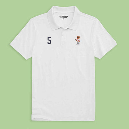 Polo Republica Men's Bear & 5 Embroidered Short Sleeve Polo Shirt