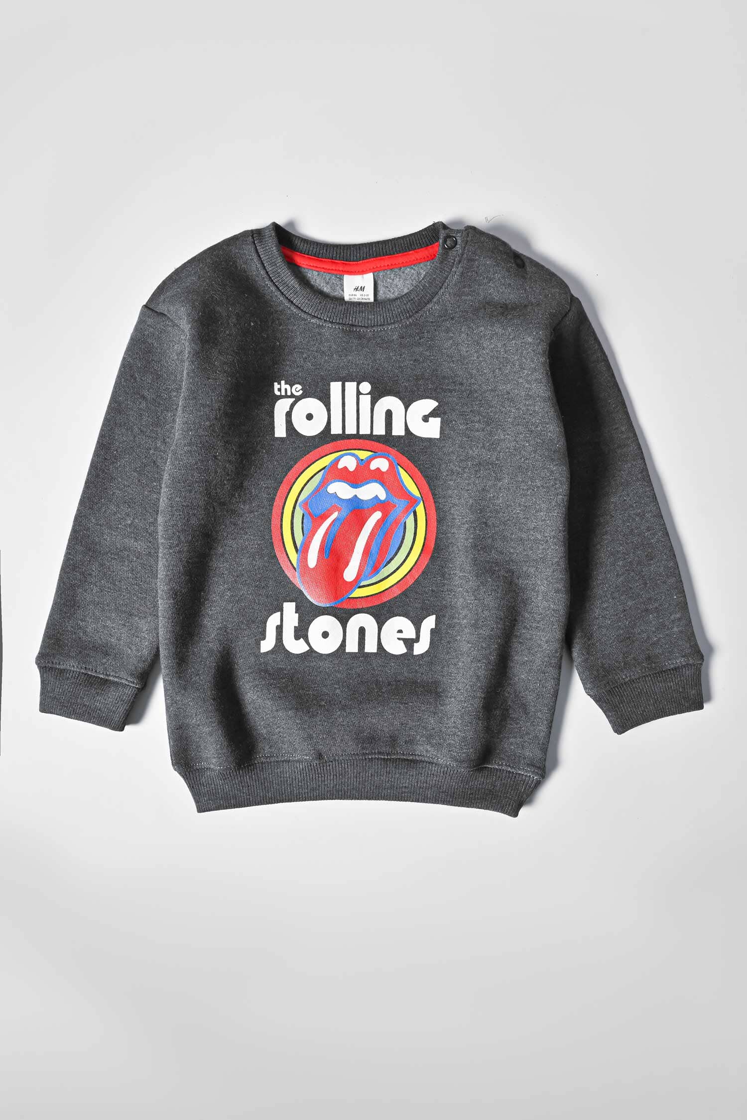 HM Kid's Rolling Stones Printed Minor Fault Terry Sweat Shirt Kid's Sweat Shirt SNR 