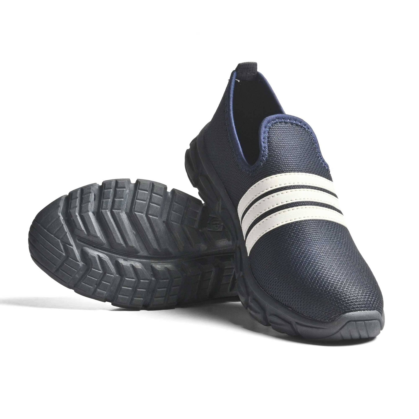 Men's Plock Strips Style Jogger Shoes Men's Shoes SNAN Traders Navy Blue EUR 39 