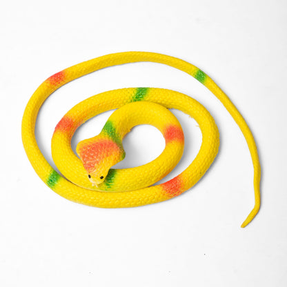 Kid's Realistic Rubber Snake Toy Toy RAM Yellow 