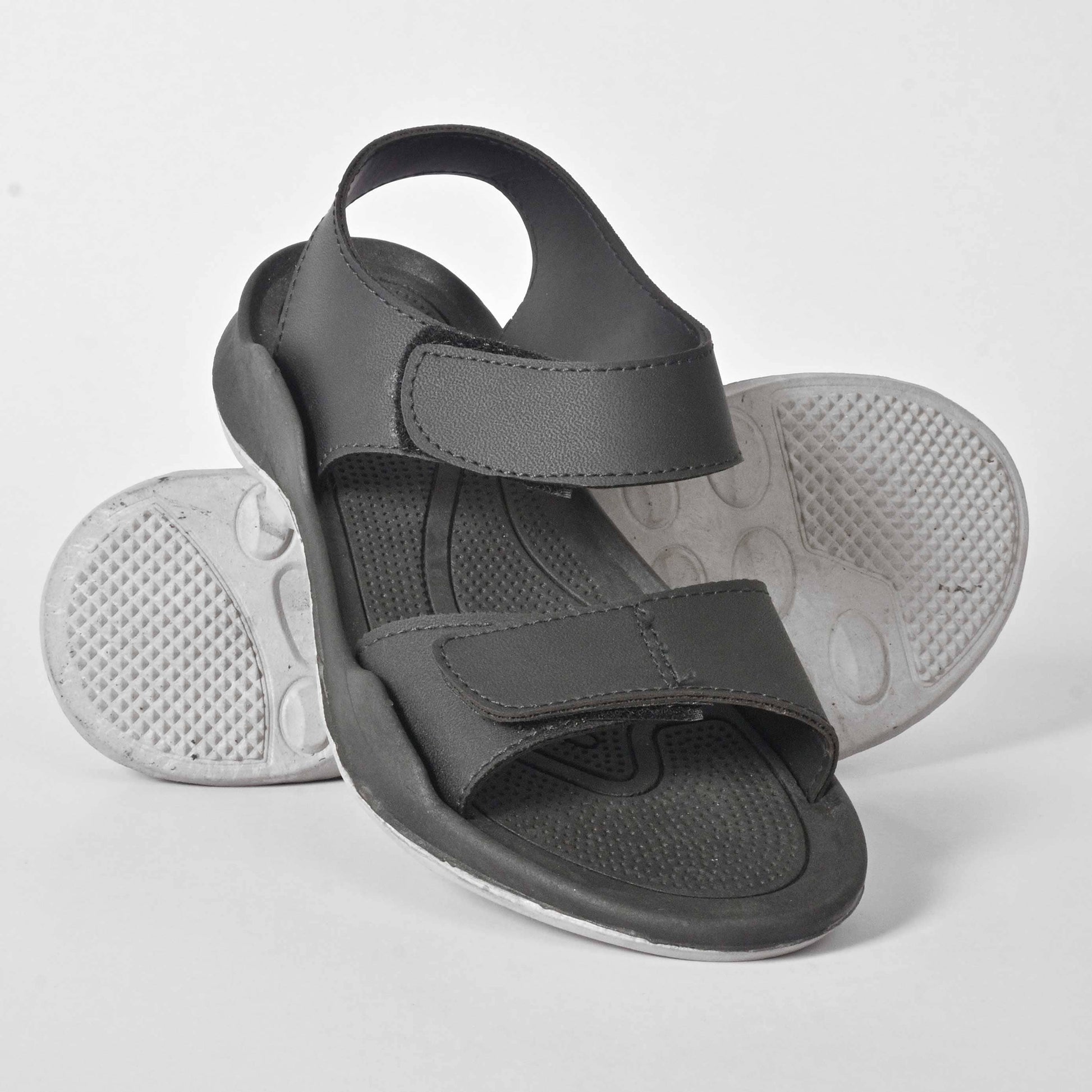 FSS Men's Athentic Soft Sandals Men's Shoes SNAN Traders Black & Grey EUR 39 