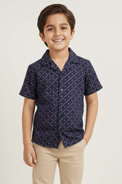 Styles Republic Boy's Camp Collar Casual Shirt