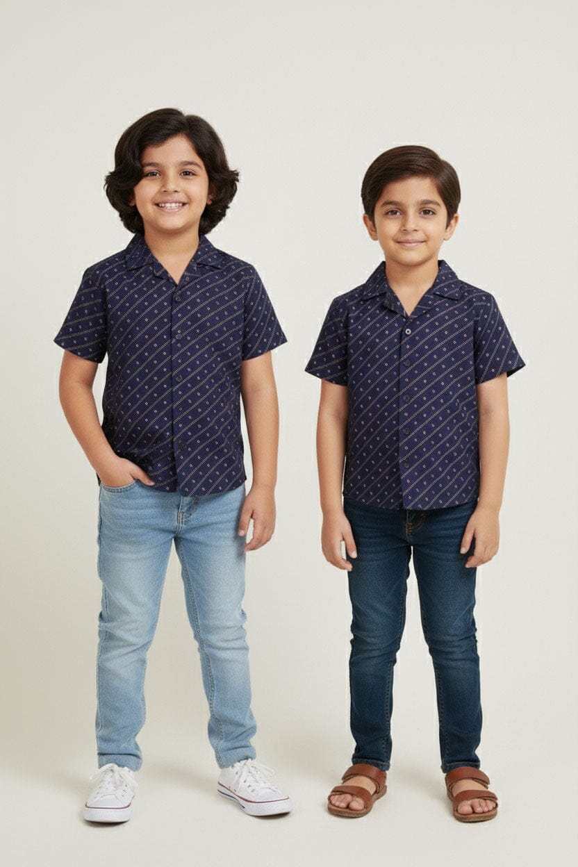 Styles Republic Boy's Camp Collar Casual Shirt