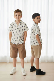 Styles Republic Boy's Floral Camp Collar Casual Shirt