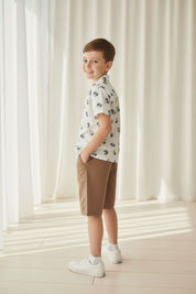 Styles Republic Boy's Floral Camp Collar Casual Shirt