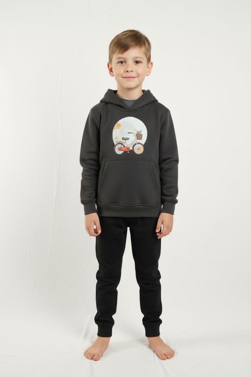 Tiny Teens Boy's Bicycle Pullover Hoodie