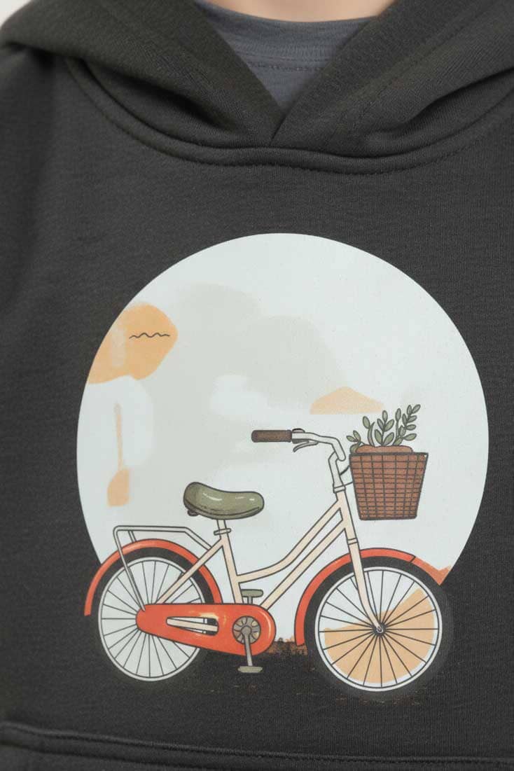 Tiny Teens Boy's Bicycle Pullover Hoodie