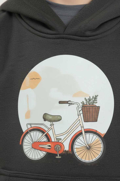 Tiny Teens Boy's Bicycle Pullover Hoodie