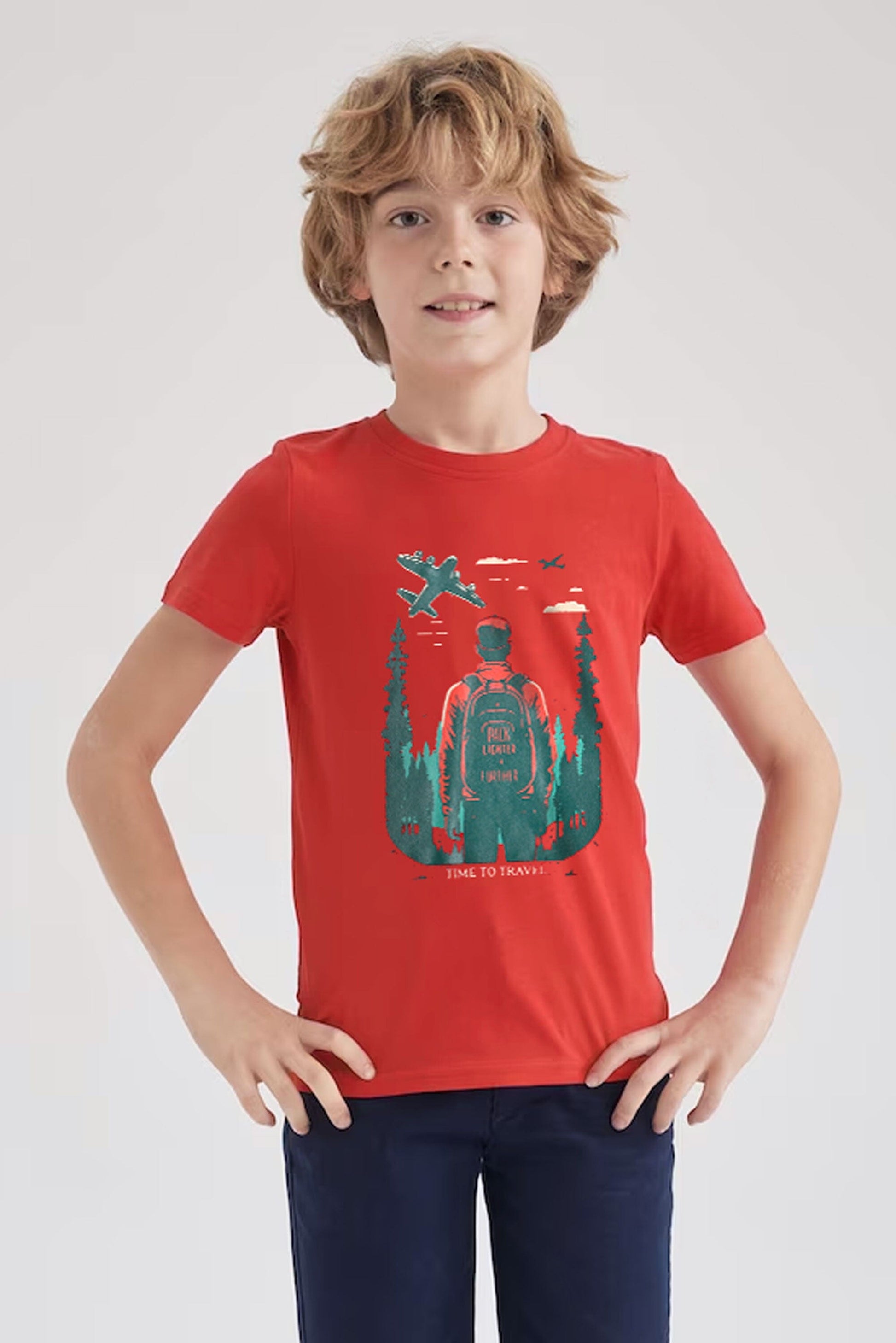 Polo Republica Boy's Time To Travel Printed Tee Shirt Boy's Tee Shirt Polo Republica 
