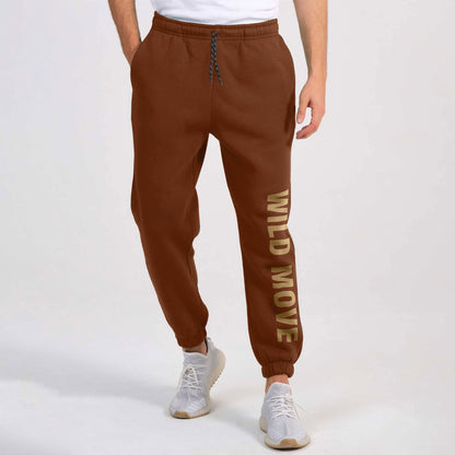 MAX 21 Men's Wild Move Fleece trousers Men's Trousers SZK Rust & White S 