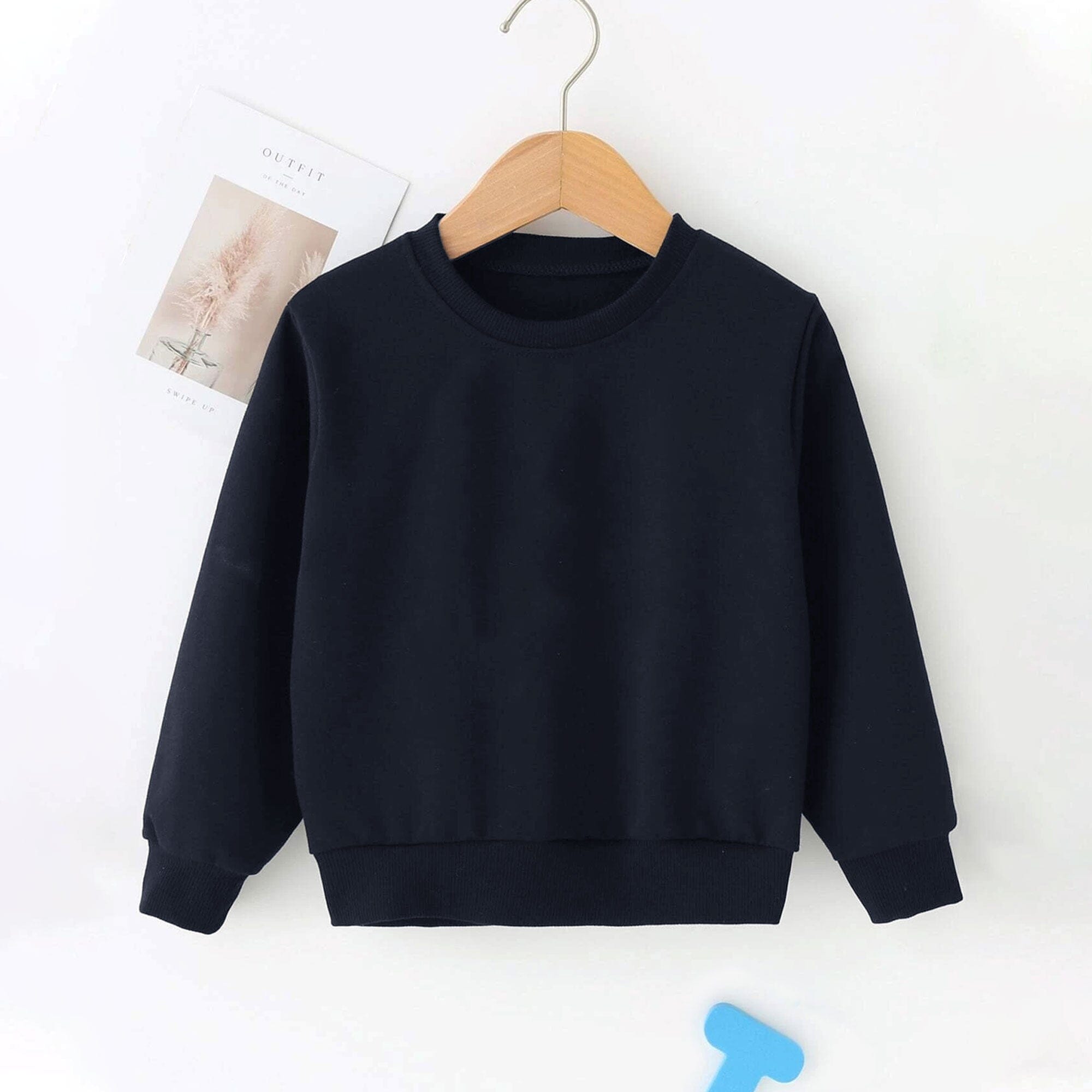 Rabbit Skins Kid's Solid Minor Fault Fleece Sweat Shirt Kid's Sweat Shirt SNR Navy 2 Years 