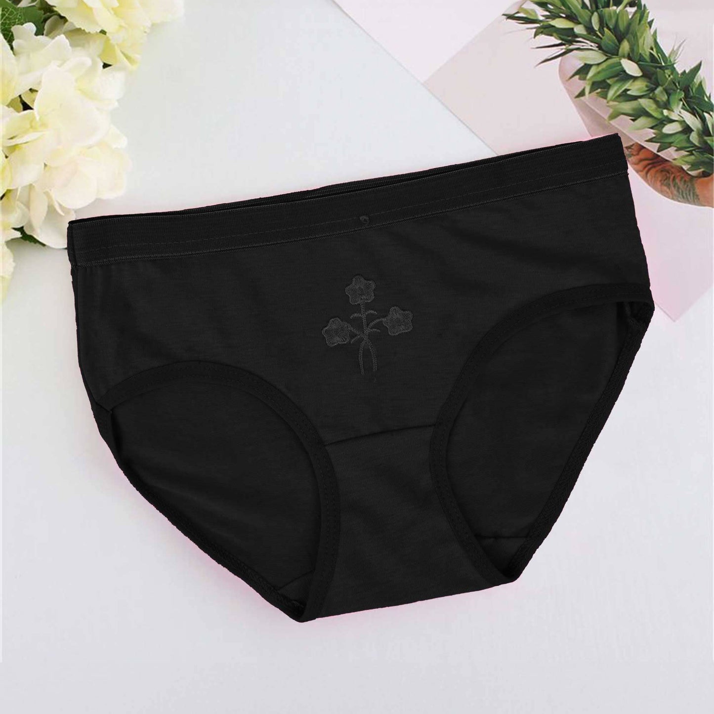 LZD Girl's/Women's Underwear Panties Women's Lingerie SRL Black Waist-26-28 