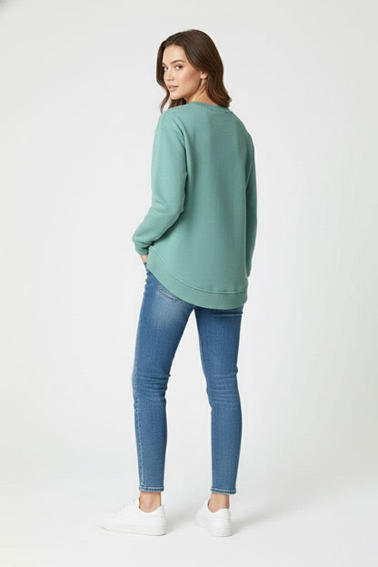 L.A.T Women's Tropez High-Low Hem Minor Fault Sweat Shirt
