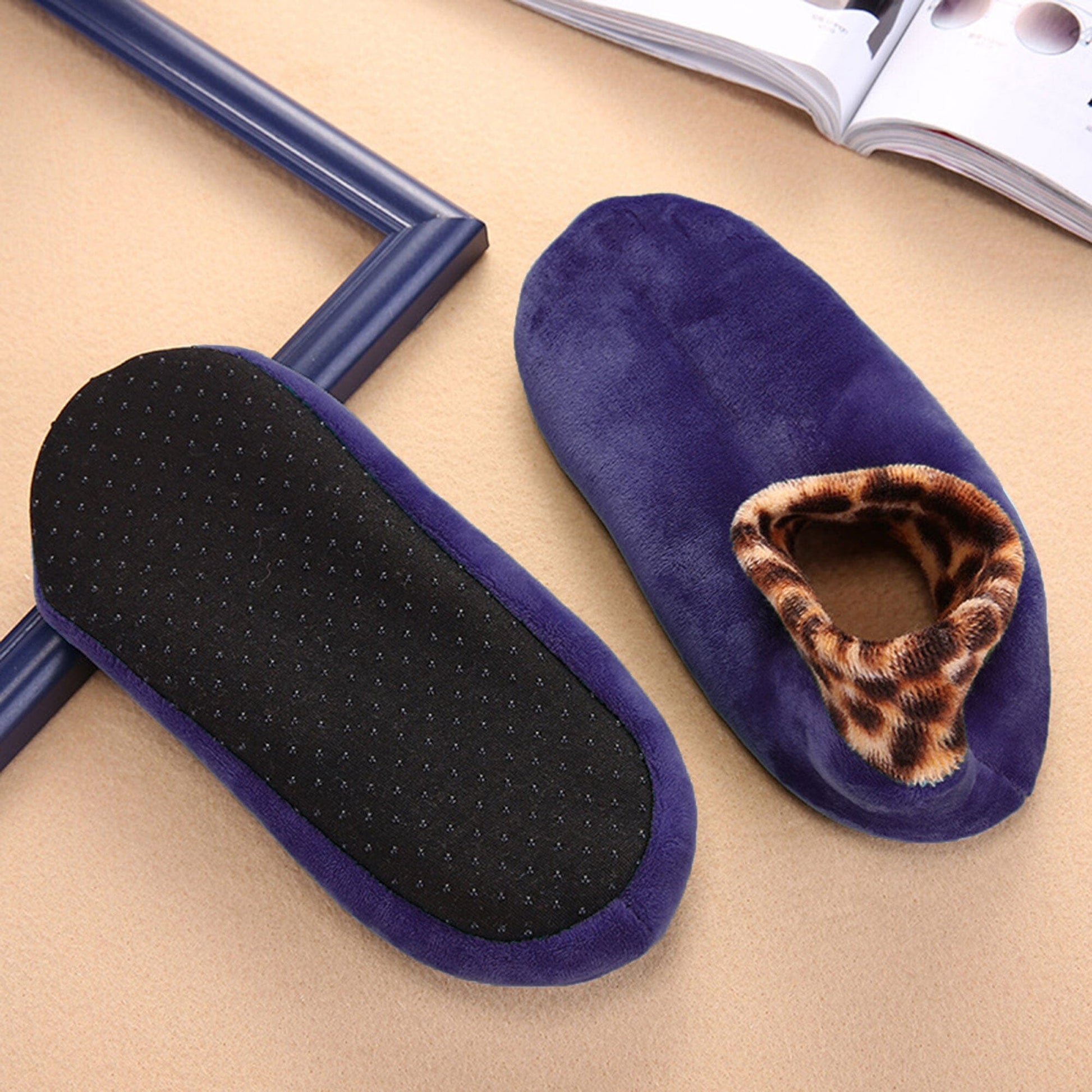 Women's Cushioned Anklet Velvet Socks Socks RAM Purple EUR 35-40 
