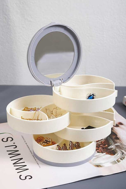 Mirror Rotating Jewelry Box