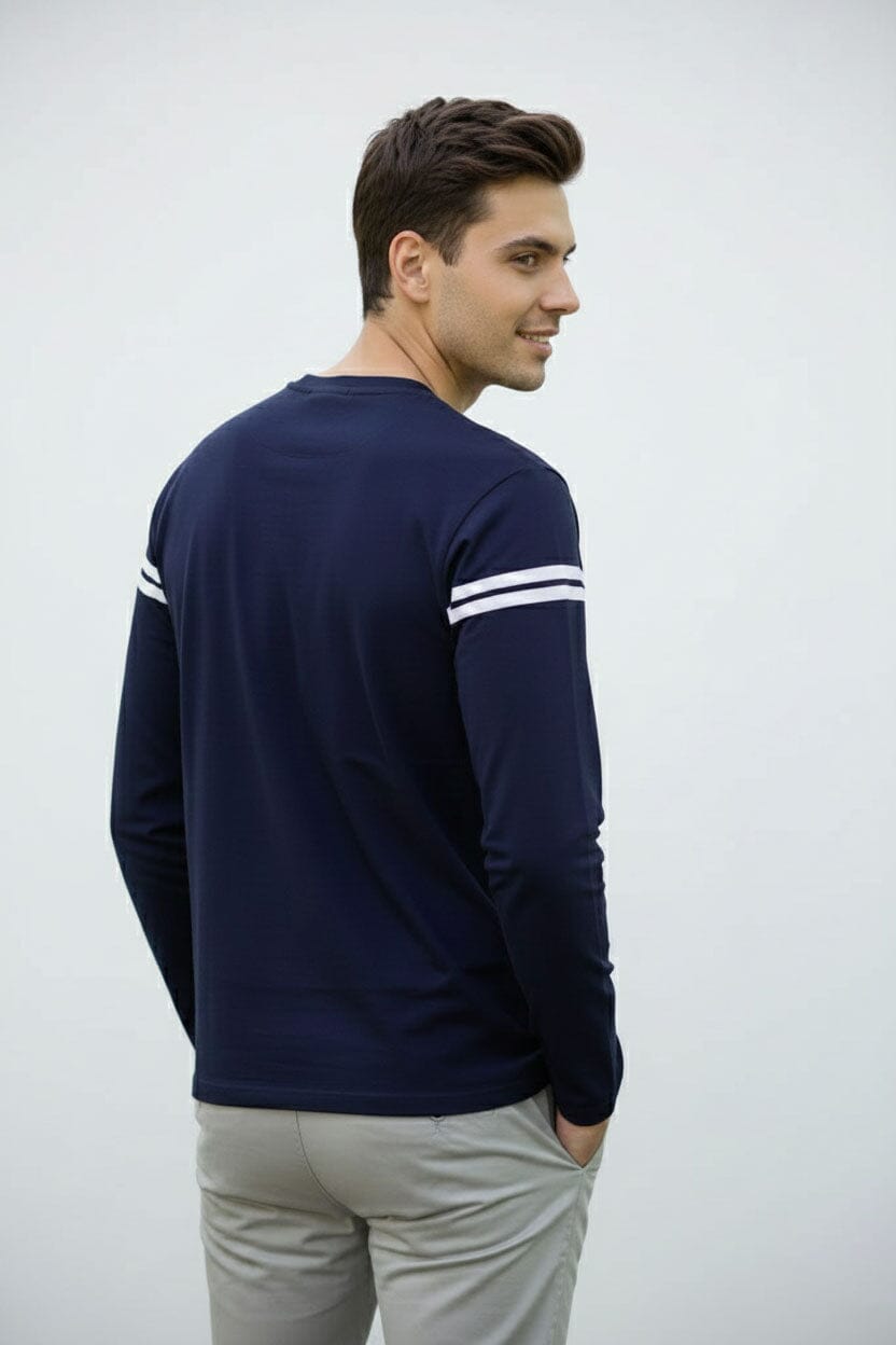 Men's Horizontal Striped Tee Shirt