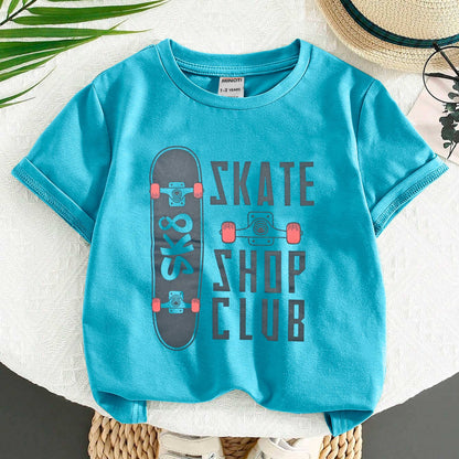 Minoti Kid's Skate Shop Printed Tee Shirt
