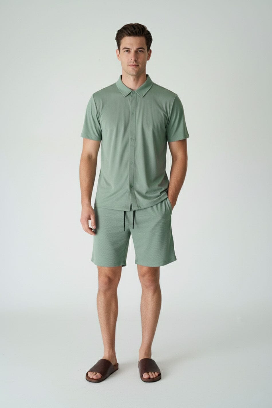 Polo Republica Men's Four-Way Stretch Twin Set