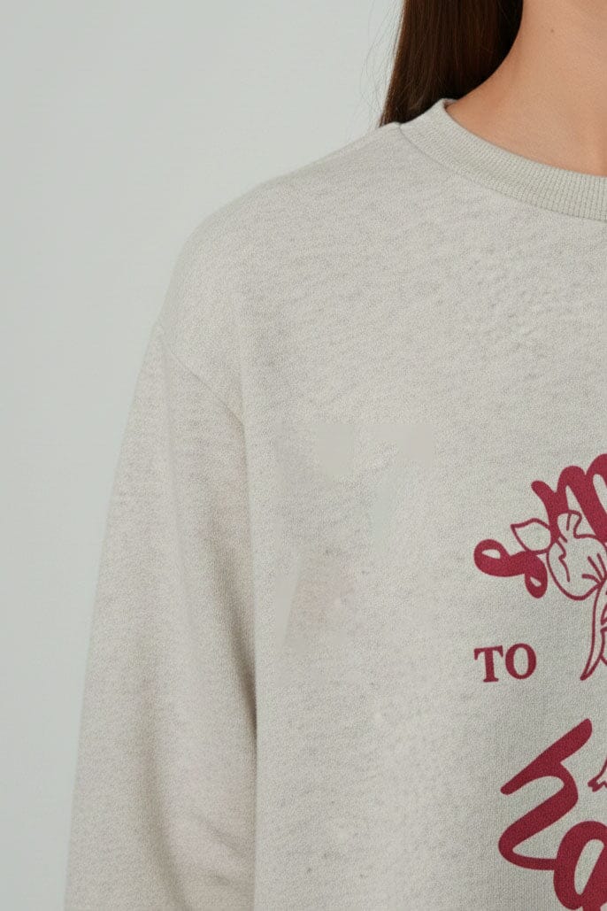 L.A.T Women's Smile To Be Happy Minor Fault Sweatshirt