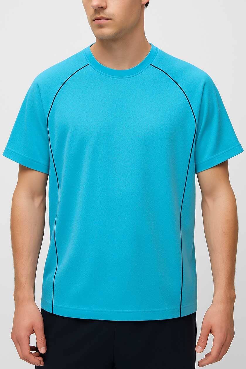 Polo Republica Men's Contrast Piping Tee Shirt