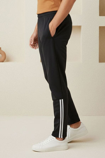 Men's Ankle Dual-Striped Activewear Trousers