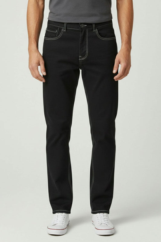 KB Men's Regular Fit Seam Detail Cotton Pants