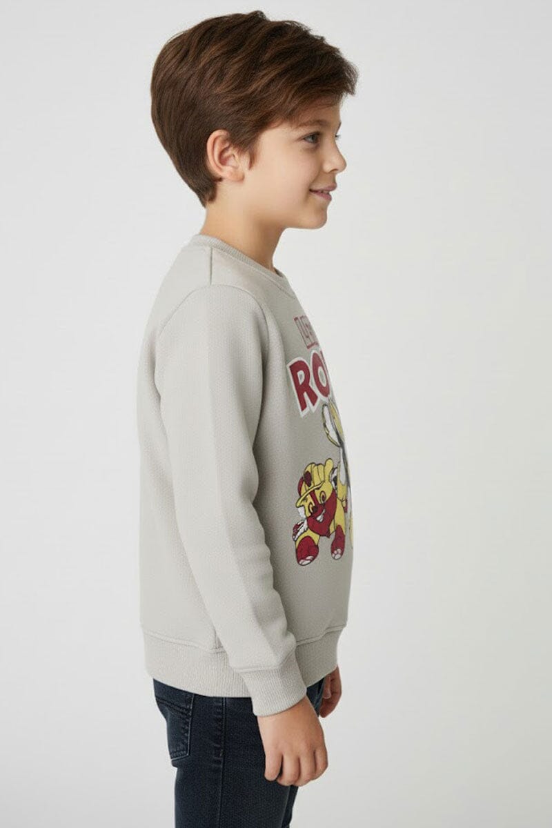 Minoti Boy's Let's Roll Fleece Sweatshirt