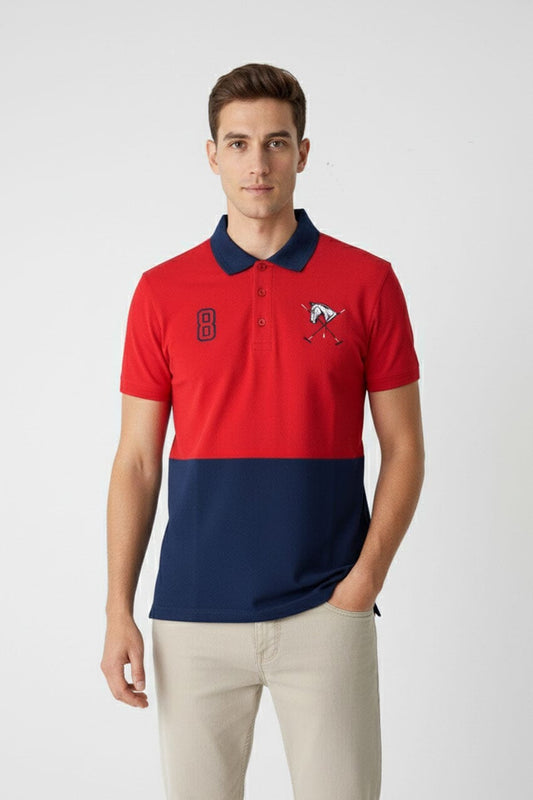 Polo Republica Men's Color-Block Polo Shirt