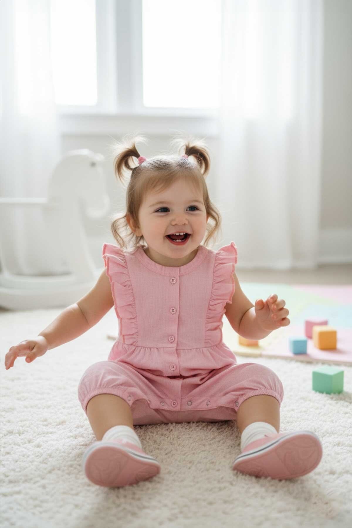 Polo Republica Girl's Frilled Romper