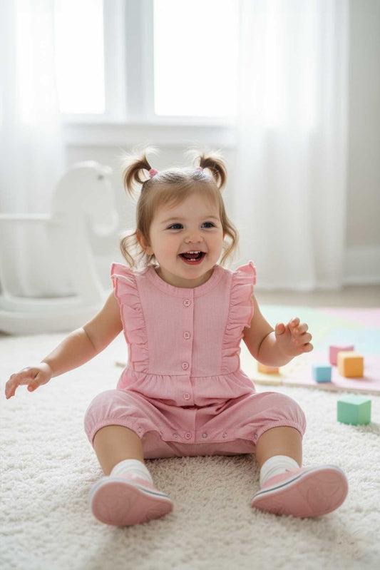 Polo Republica Girl's Frilled Romper