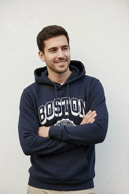 Terranova Men's Boston Terry Pullover Hoodie
