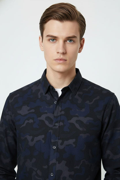Scanners Men's Camo Casual Shirt