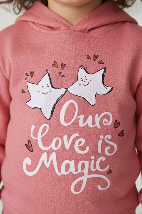 Baby Club Girl's Love Is Magic Pullover Hoodie