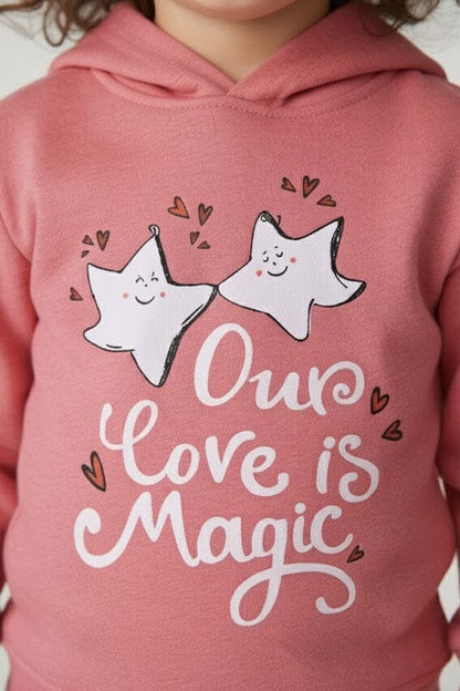 Baby Club Girl's Love Is Magic Pullover Hoodie