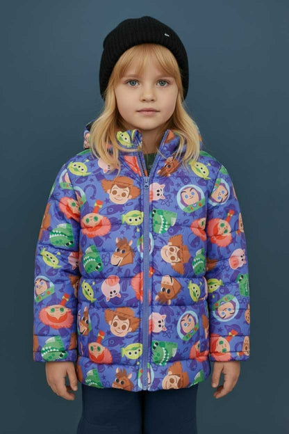 Olive Outfits Kid's Premium Hooded Puffer Jacket